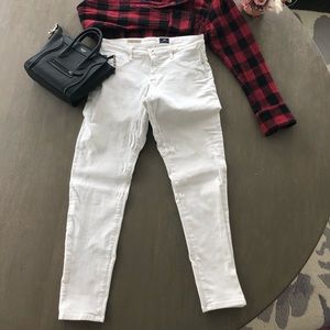 Adriano Goldschimied White Skinny High Rise Jeans